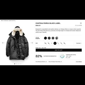 Canada Goose CHATEAU PARKA BLACK LABELD.